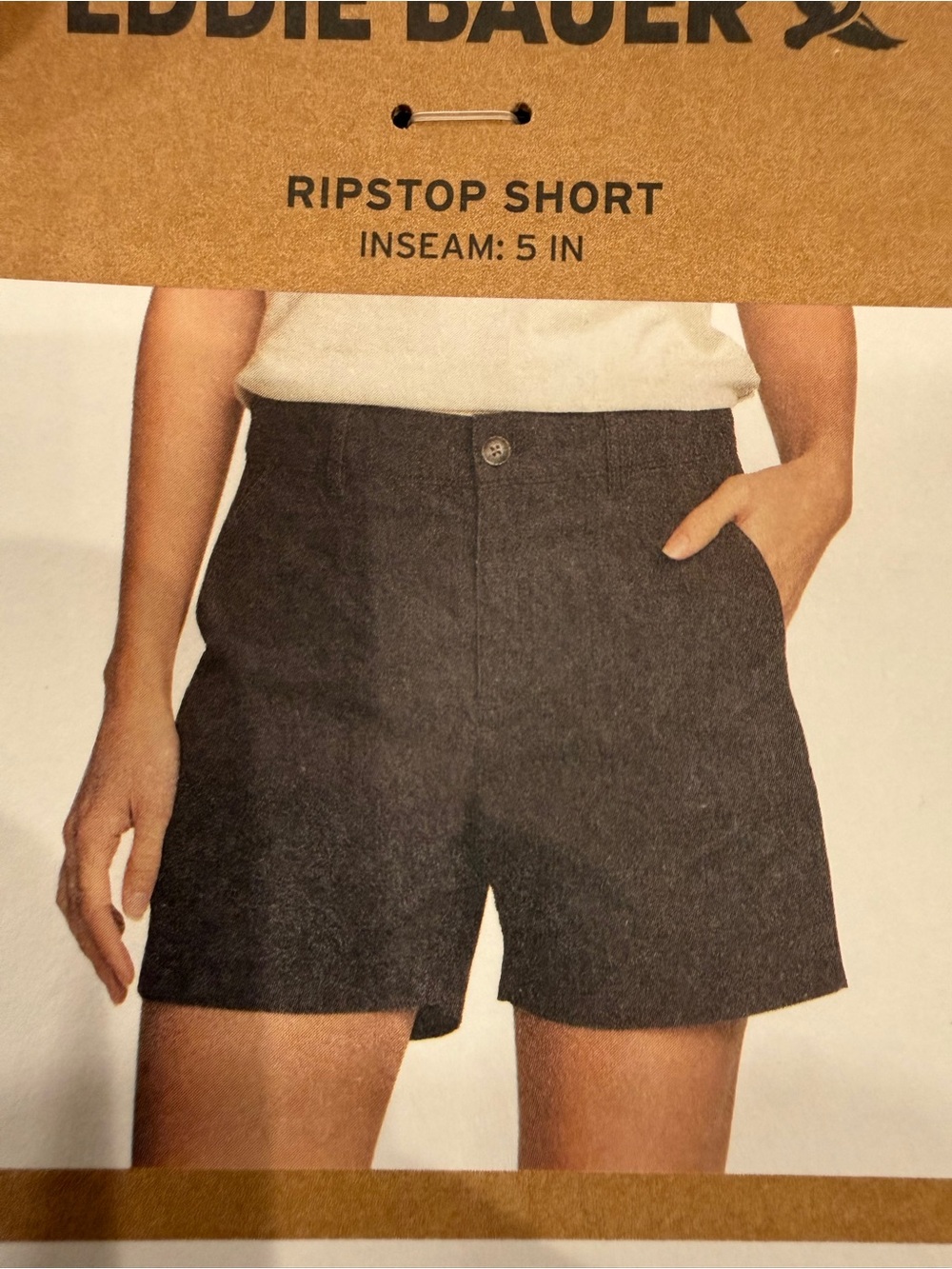 Eddie Bauer NWT Ripstop shorts - Black- size 14 with 5 inch inseam 98% cotton
